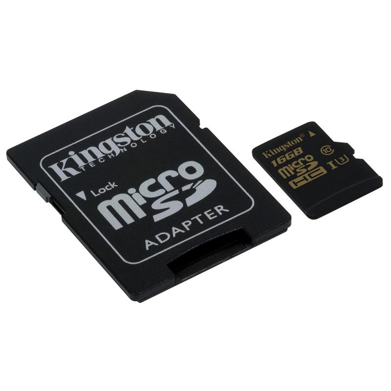 Kingston SDCG/16GB micro SD Gold UHS-I U3 16GB